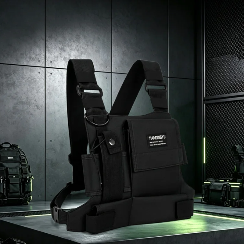 Outdoor Sports Chest Bags Men Chest Rig Bag Hip-hop Streetwear 2026 Unisex Vest Pocket for Running Riding Camping Vest Backpacks