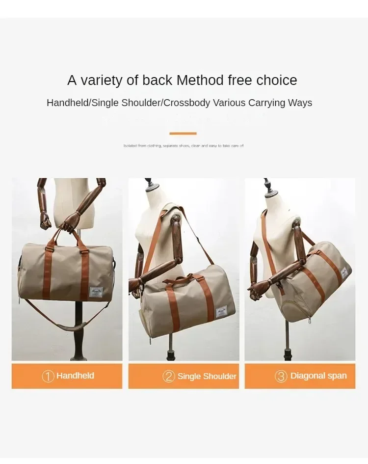 Travel Gym Bags Short-distance Luggage Portable Fitness Bag Shoulder Crossbody Chest Bag Handbags Duffle Carry On Weekender Bag