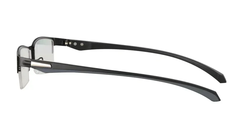 Anti-blue Light Photochromic Far Sight Glasses Business Metal Half Frame Reading Glasses Men High-definition Presbyopia Glasses