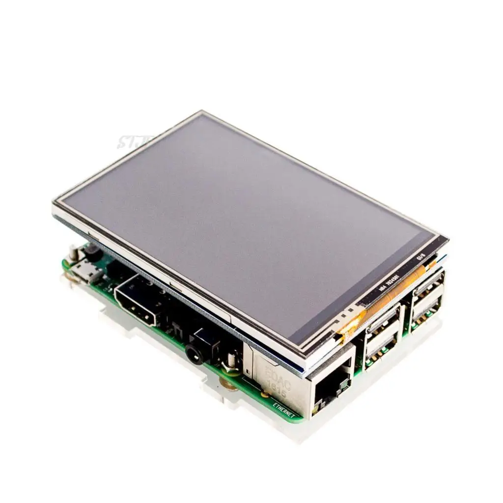 3.5 LCD TFT Touch Screen Display with Stylus for Raspberry Pi 2 Pi 3 + Acrylic transparent Case