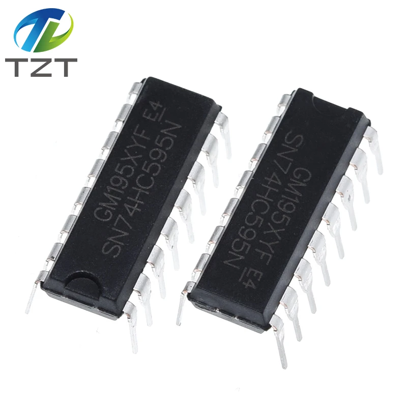 TZT 10/30PCS SN74HC595N SN74HC595 74HC595N 74HC595 WITH 3 STATE OUTPUT REGISTERS