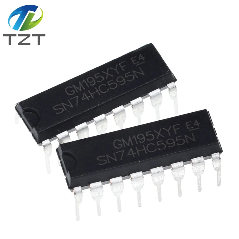 TZT 10/30PCS SN74HC595N SN74HC595 74HC595N 74HC595 WITH 3 STATE OUTPUT REGISTERS