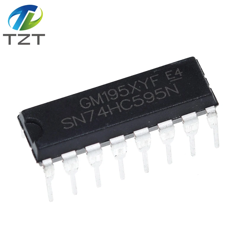 TZT 10/30PCS SN74HC595N SN74HC595 74HC595N 74HC595 WITH 3 STATE OUTPUT REGISTERS