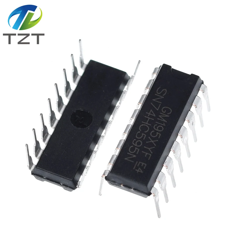 TZT 10/30PCS SN74HC595N SN74HC595 74HC595N 74HC595 WITH 3 STATE OUTPUT REGISTERS