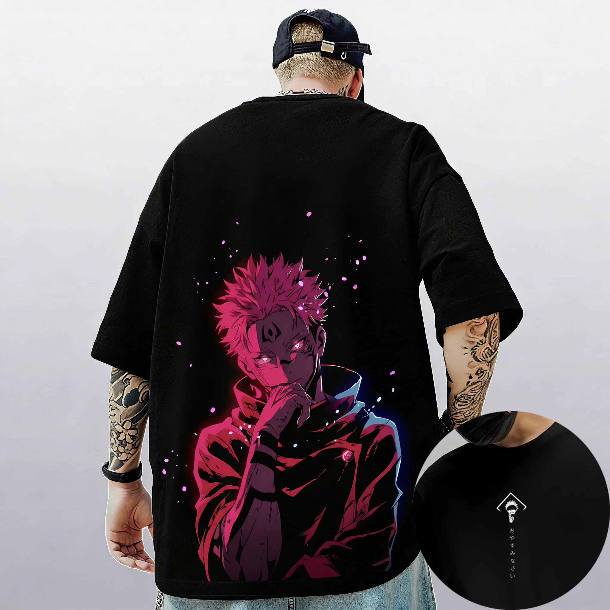 Gojo Satoru Jujutsu Kaisen Print Short Sleeves T-shirt Cotton Kid Clothes Funny Round Neck Harajuku Y2K New Arrival Tee Tops