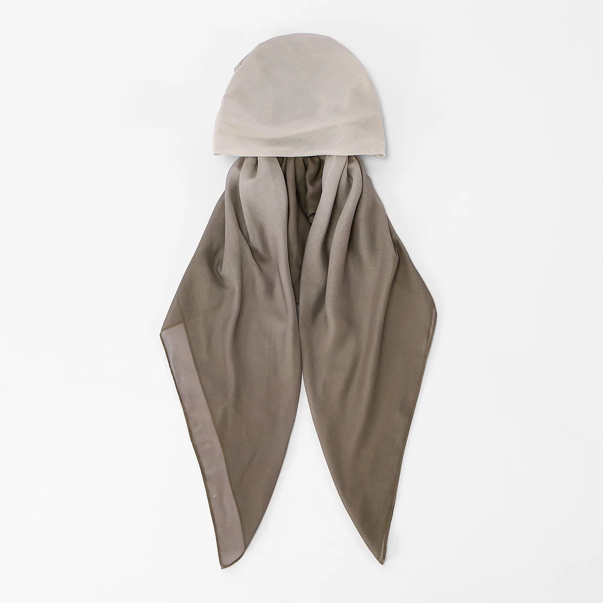 Premium Gradient Printed Viscose Instant Hijab Caps For Women Fashion Design Long Soft Elasticity Turban Islam Eid Hijab Caps