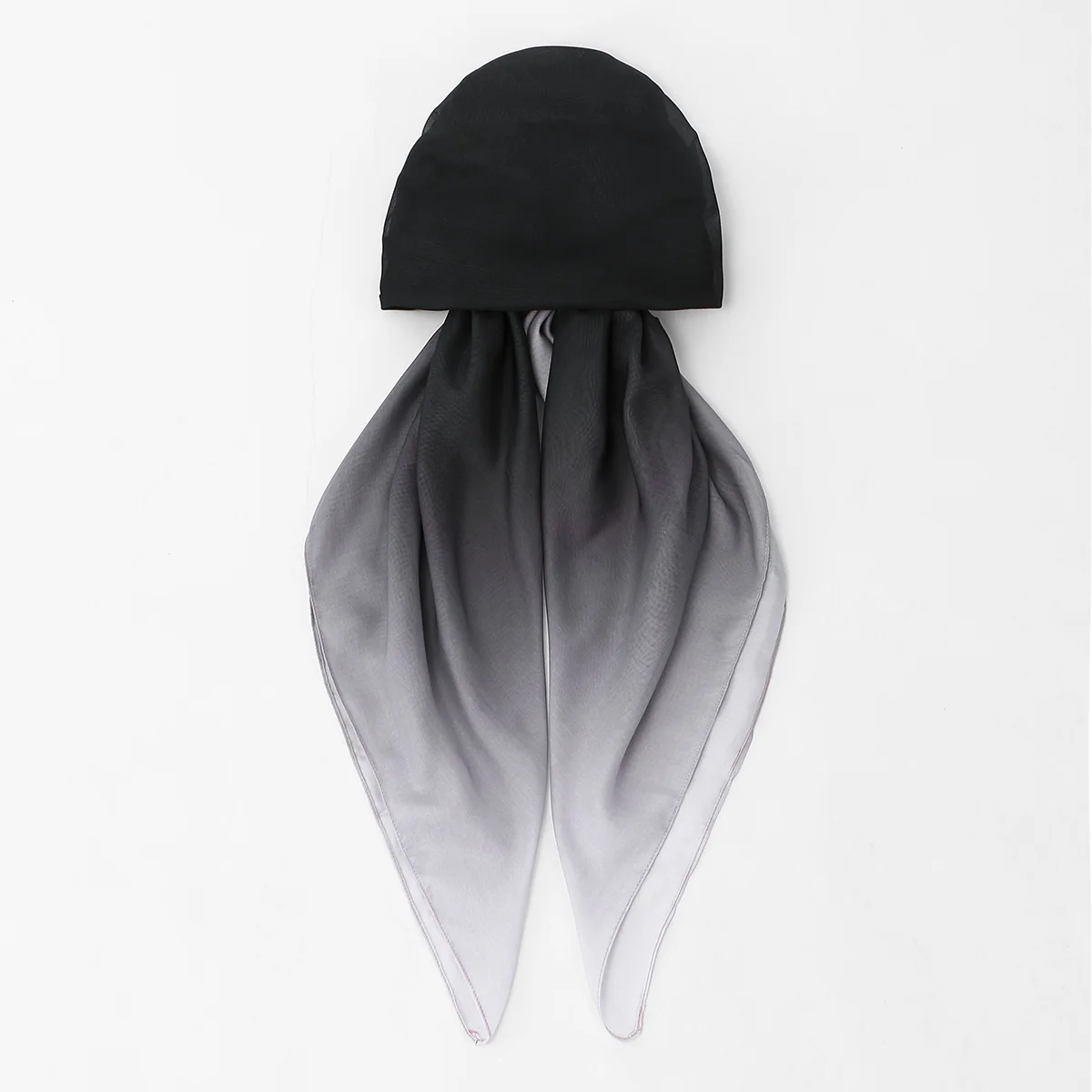 Premium Gradient Printed Viscose Instant Hijab Caps For Women Fashion Design Long Soft Elasticity Turban Islam Eid Hijab Caps