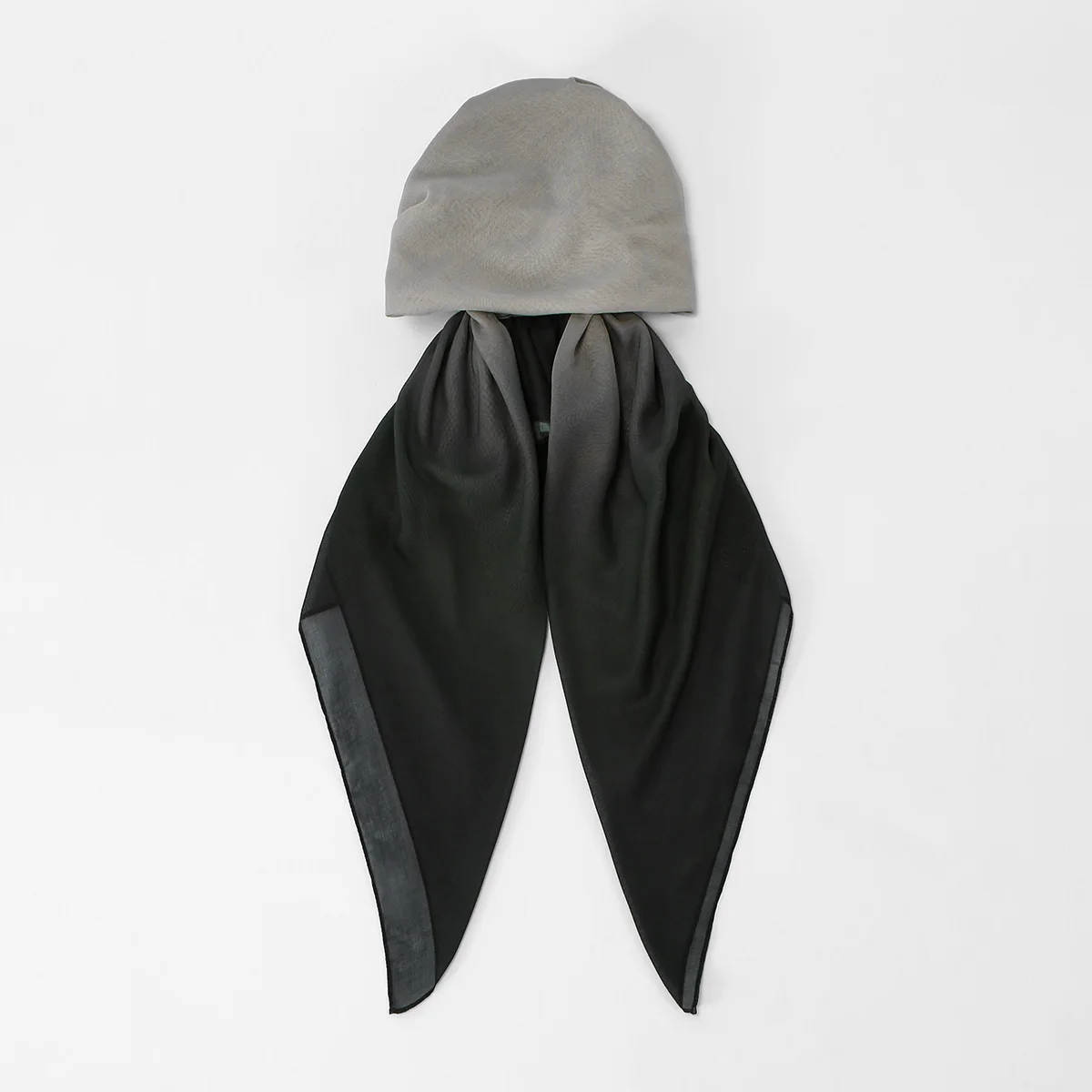 Premium Gradient Printed Viscose Instant Hijab Caps For Women Fashion Design Long Soft Elasticity Turban Islam Eid Hijab Caps