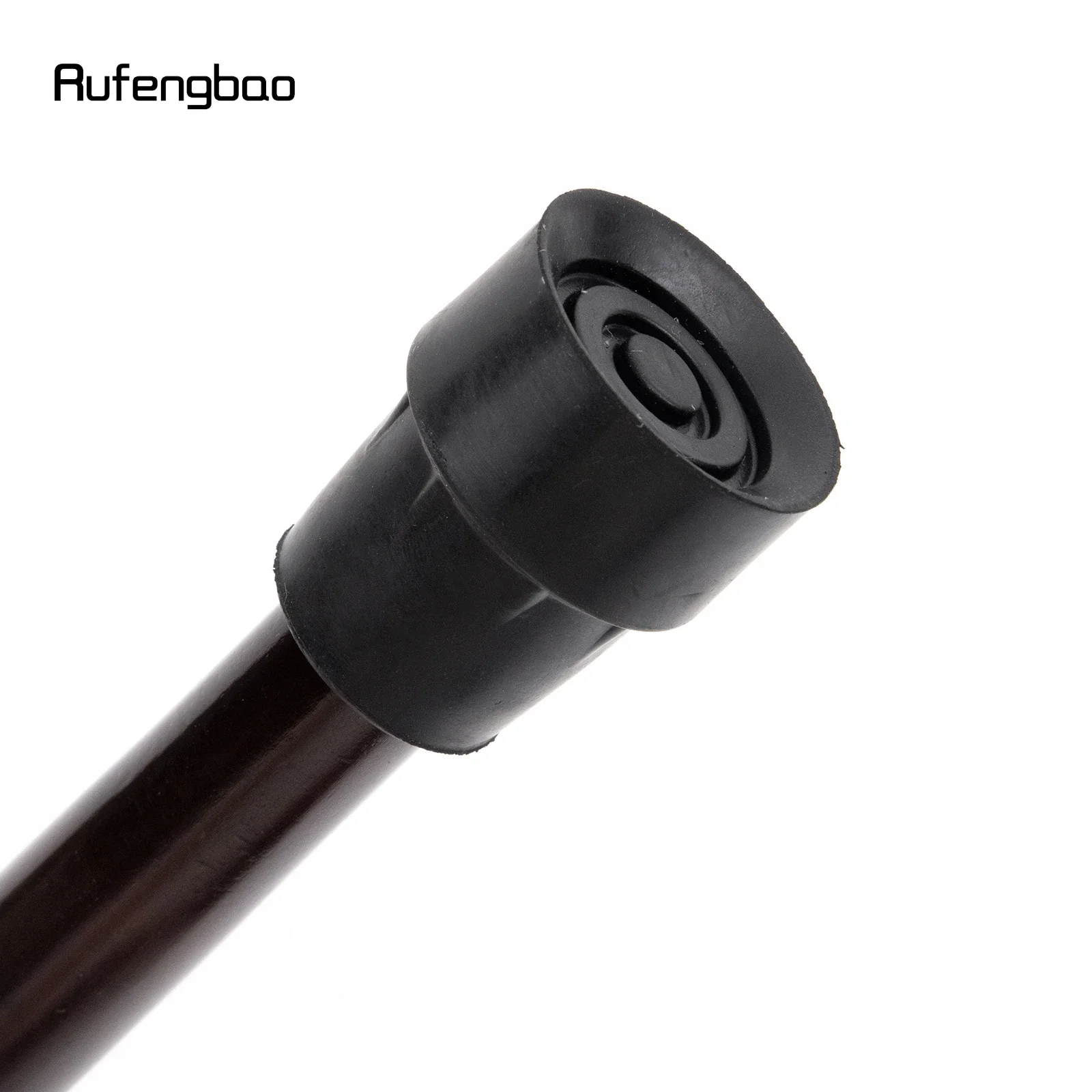 Black Brown Creative Round Wooden Fashion Walking Stick Cospaly Wood Cane  Performance stage Cane  95cm  Performance Stage Cane