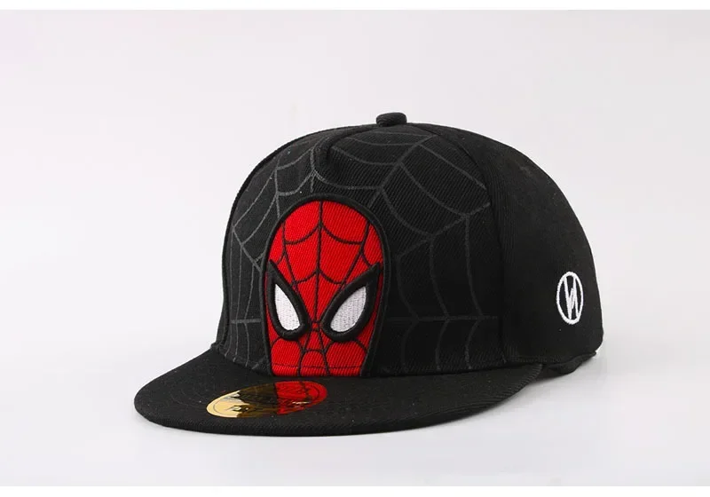 ^^Anime Cartoon Spiderman Hats for Kids Toddler Baby Baseball Cap Spring Summer Children's Snapback Hip Hop Adjustable Caps