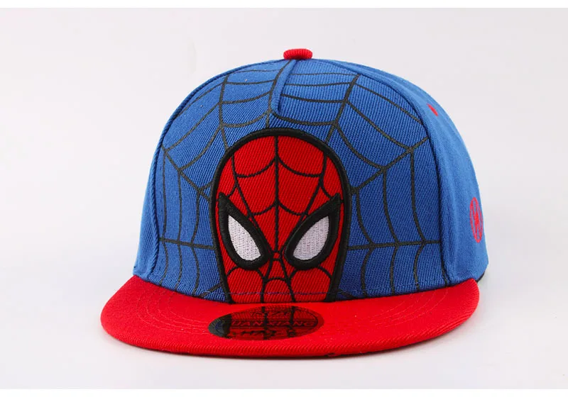 ^^Anime Cartoon Spiderman Hats for Kids Toddler Baby Baseball Cap Spring Summer Children's Snapback Hip Hop Adjustable Caps