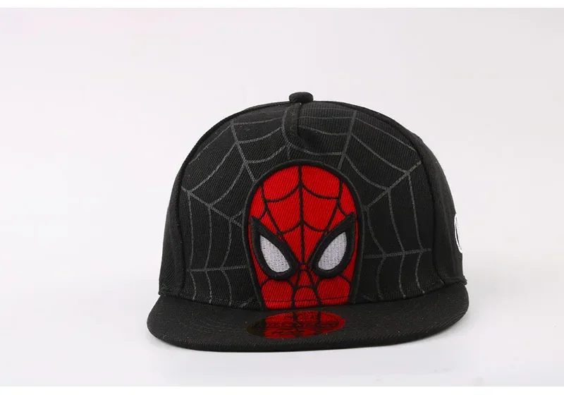 ^^Anime Cartoon Spiderman Hats for Kids Toddler Baby Baseball Cap Spring Summer Children's Snapback Hip Hop Adjustable Caps