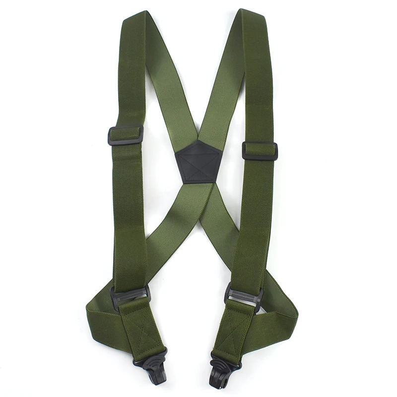 1Pc 38mm Adult Men's Suspenders Plastic Non-slip 2 Clips Elastic Strap Man Braces Suspender for Pants Shirt Male Jockstrap