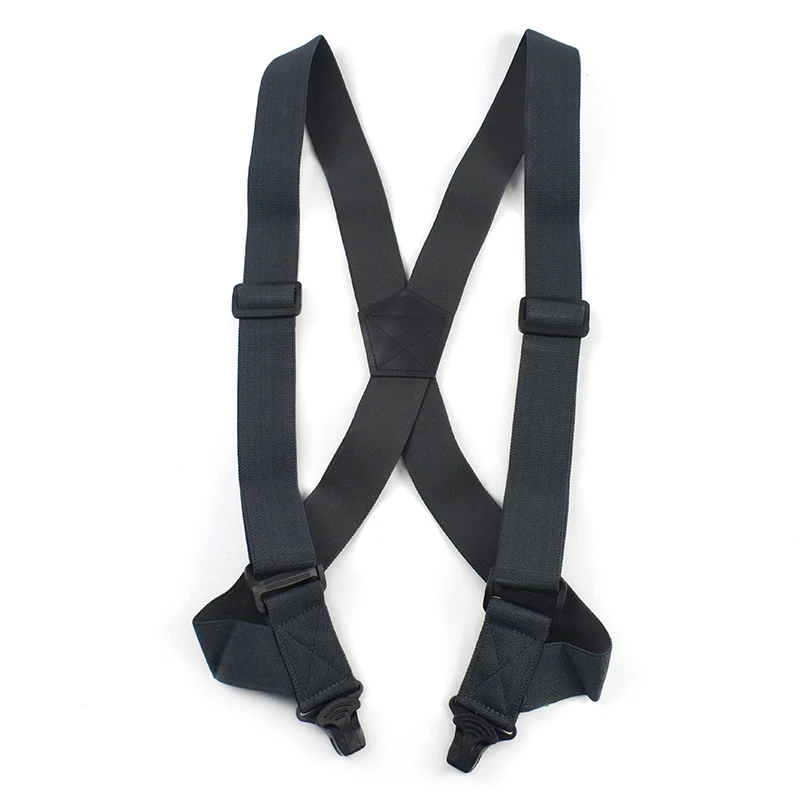 1Pc 38mm Adult Men's Suspenders Plastic Non-slip 2 Clips Elastic Strap Man Braces Suspender for Pants Shirt Male Jockstrap