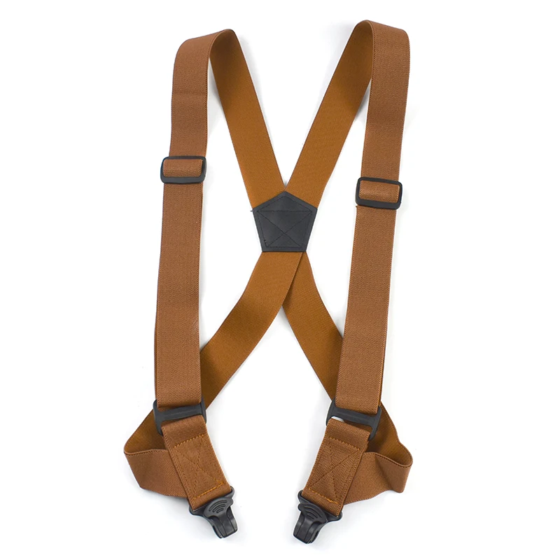1Pc 38mm Adult Men's Suspenders Plastic Non-slip 2 Clips Elastic Strap Man Braces Suspender for Pants Shirt Male Jockstrap