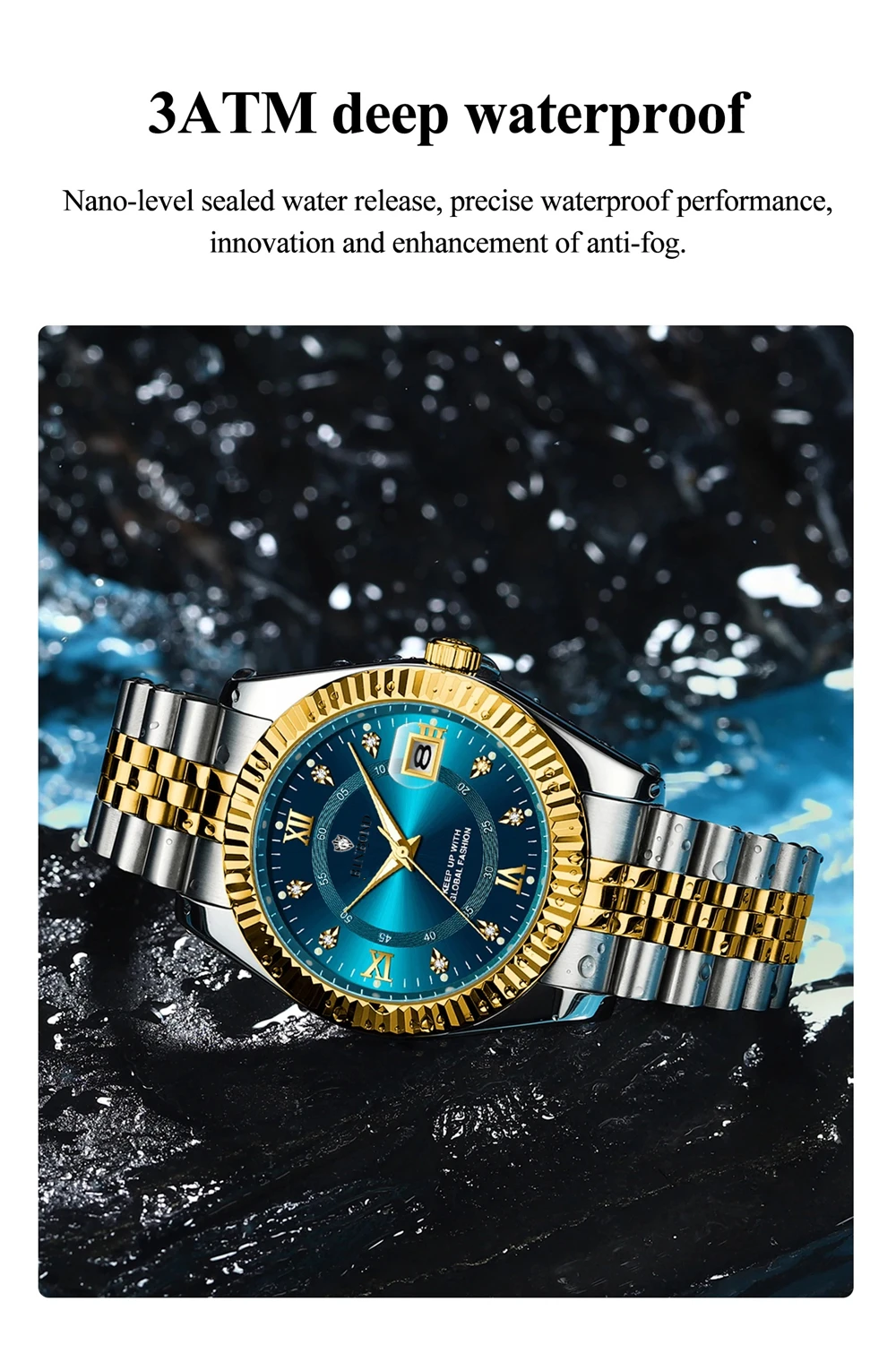 Fashion Quartz Wristwatches Luxury Brand Diamond Watch For Man Gifts High Quality Digital Dial Mens Automatic Watches Men Clock