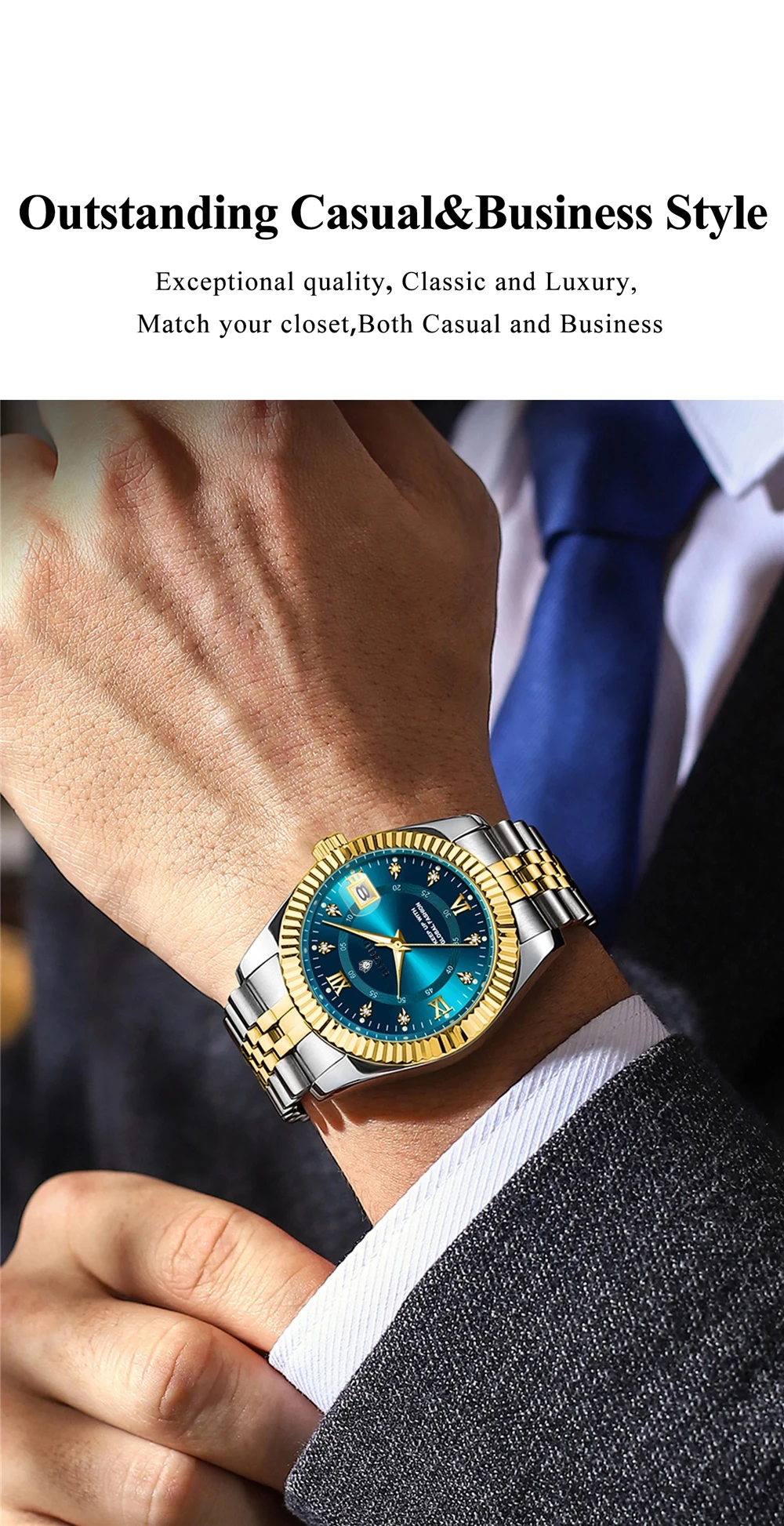 Fashion Quartz Wristwatches Luxury Brand Diamond Watch For Man Gifts High Quality Digital Dial Mens Automatic Watches Men Clock