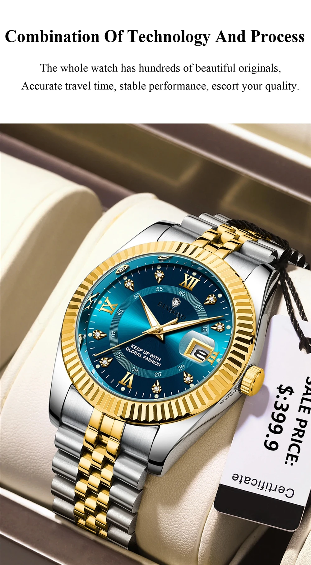 Fashion Quartz Wristwatches Luxury Brand Diamond Watch For Man Gifts High Quality Digital Dial Mens Automatic Watches Men Clock