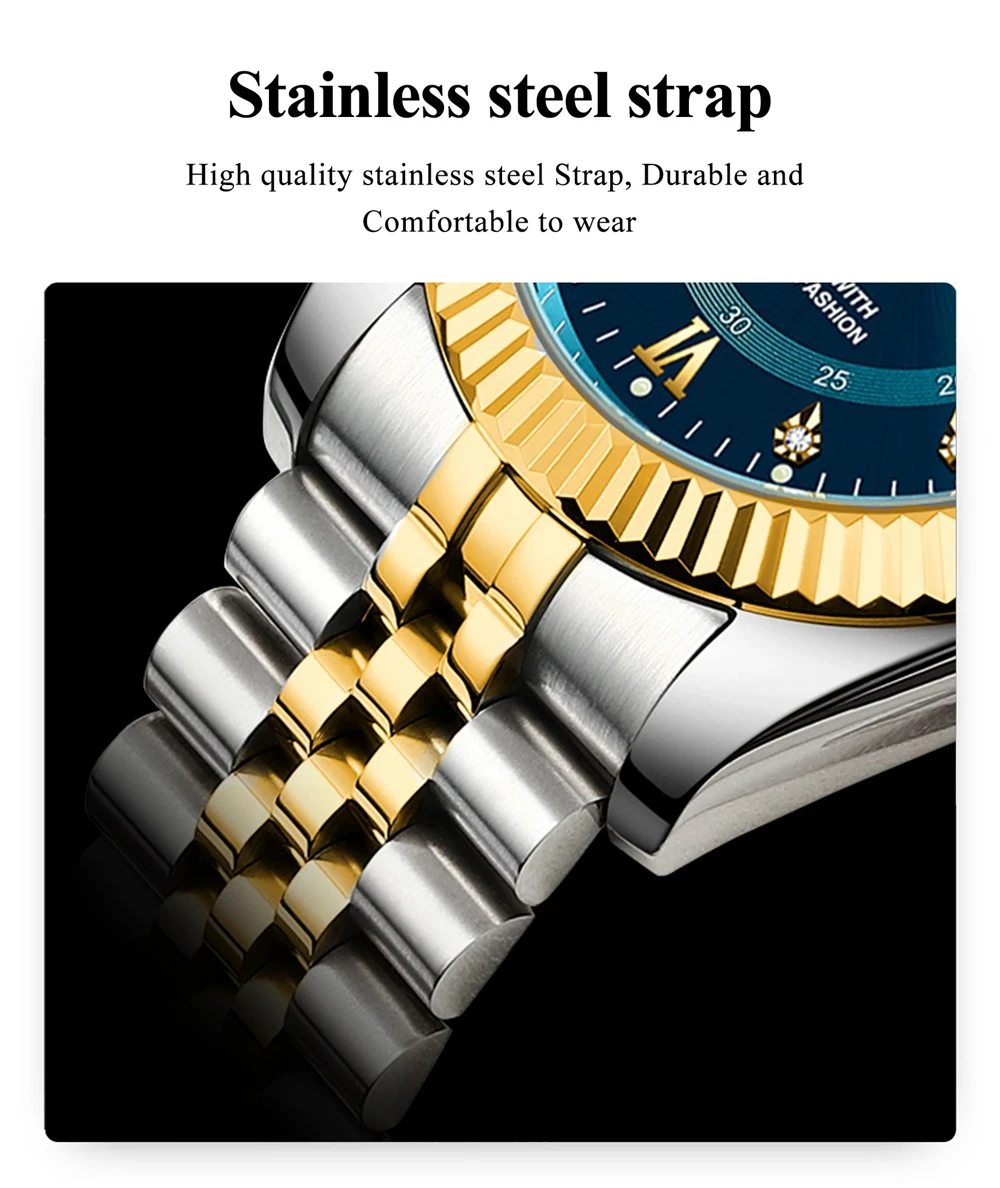 Fashion Quartz Wristwatches Luxury Brand Diamond Watch For Man Gifts High Quality Digital Dial Mens Automatic Watches Men Clock