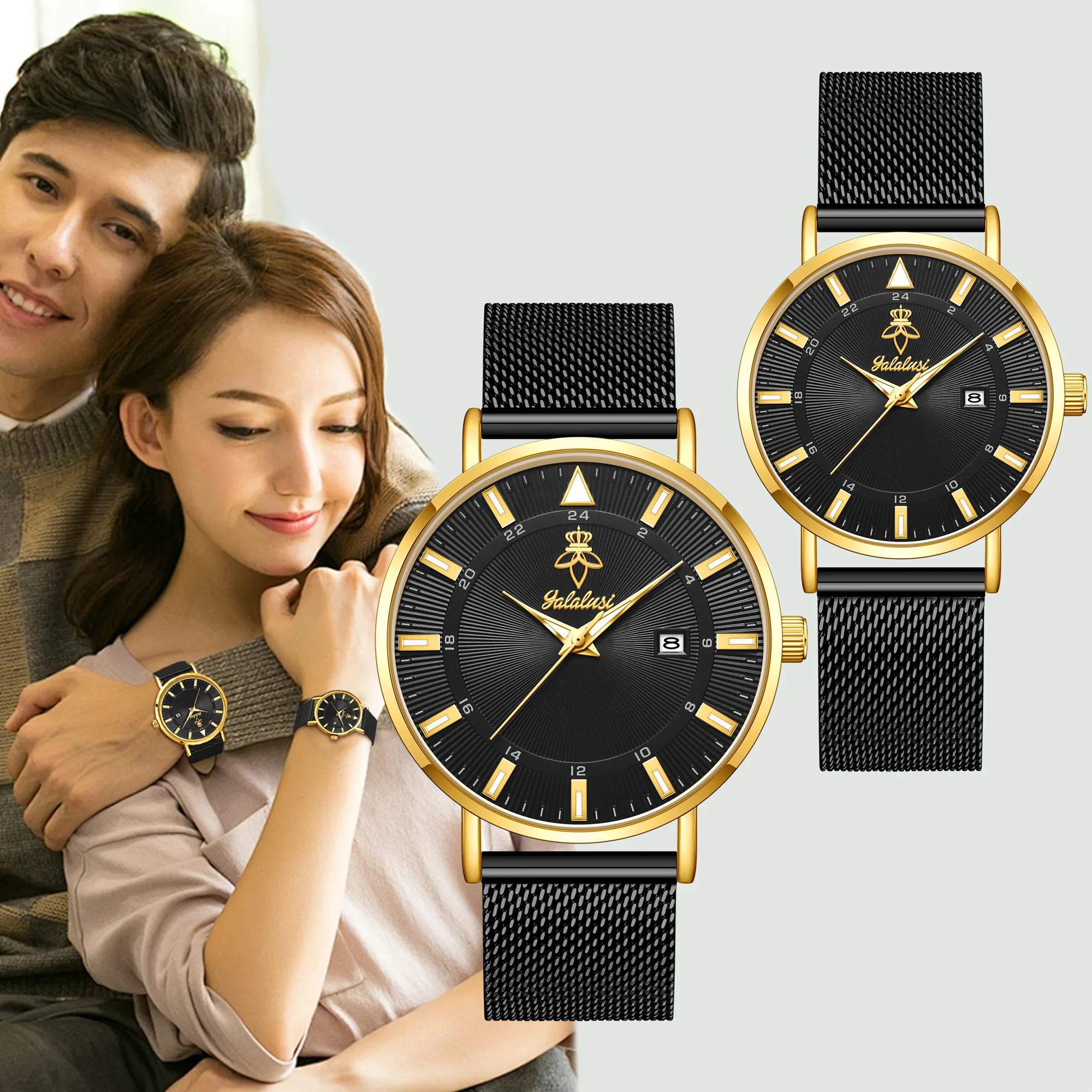 Fashionable Men's and Women's Watches: Minimalist Calendar, Casual, Business, Workplace, and Couples' Quartz Watches Reloj