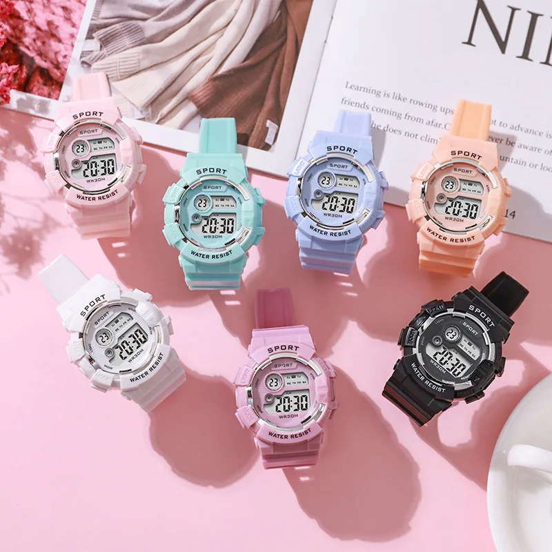 Men Women Digital Watches with Bracelet Multifunction Sports Watches Fashion Couple Watch Electronic Clock For Boys and Girls