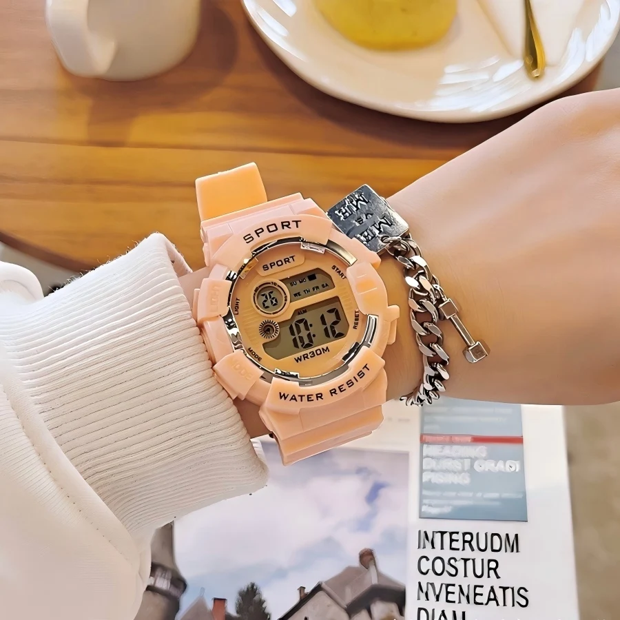Men Women Digital Watches with Bracelet Multifunction Sports Watches Fashion Couple Watch Electronic Clock For Boys and Girls