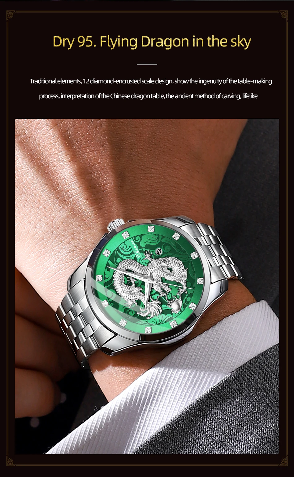 CHENXI Mens Business Luxury Full Steel Golden Quartz Watch Top Brand Waterproof Date Luminous Scratch-Proof Fashion Wristwatch