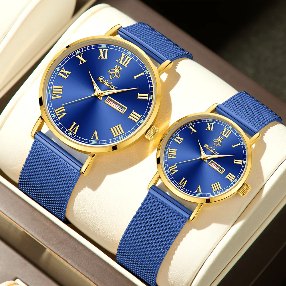 Stylish, Retro, and Minimalist Calendar Watches for Men and Women: Business, Commuting, and Couples' Watches—Perfect Gifts Reloj