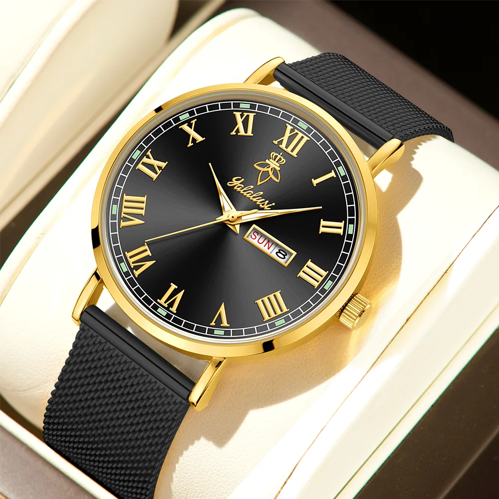 Stylish, Retro, and Minimalist Calendar Watches for Men and Women: Business, Commuting, and Couples' Watches—Perfect Gifts Reloj