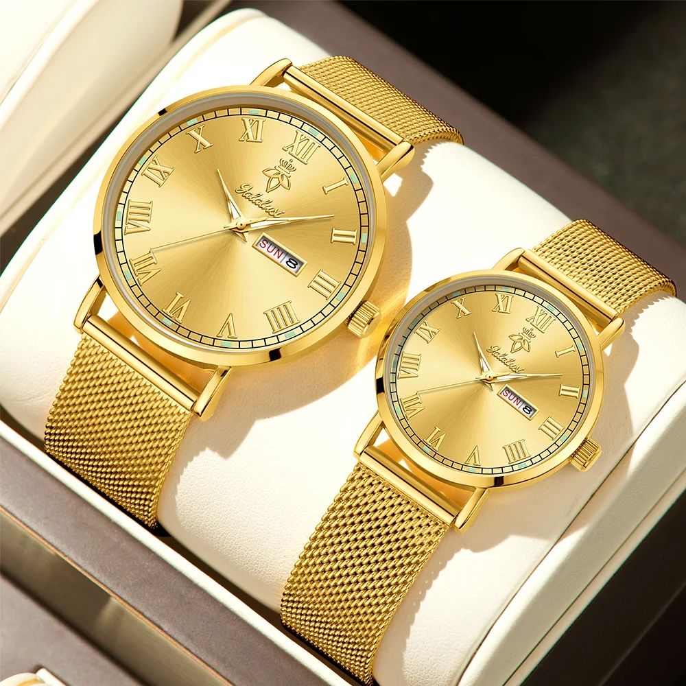 Stylish, Retro, and Minimalist Calendar Watches for Men and Women: Business, Commuting, and Couples' Watches—Perfect Gifts Reloj
