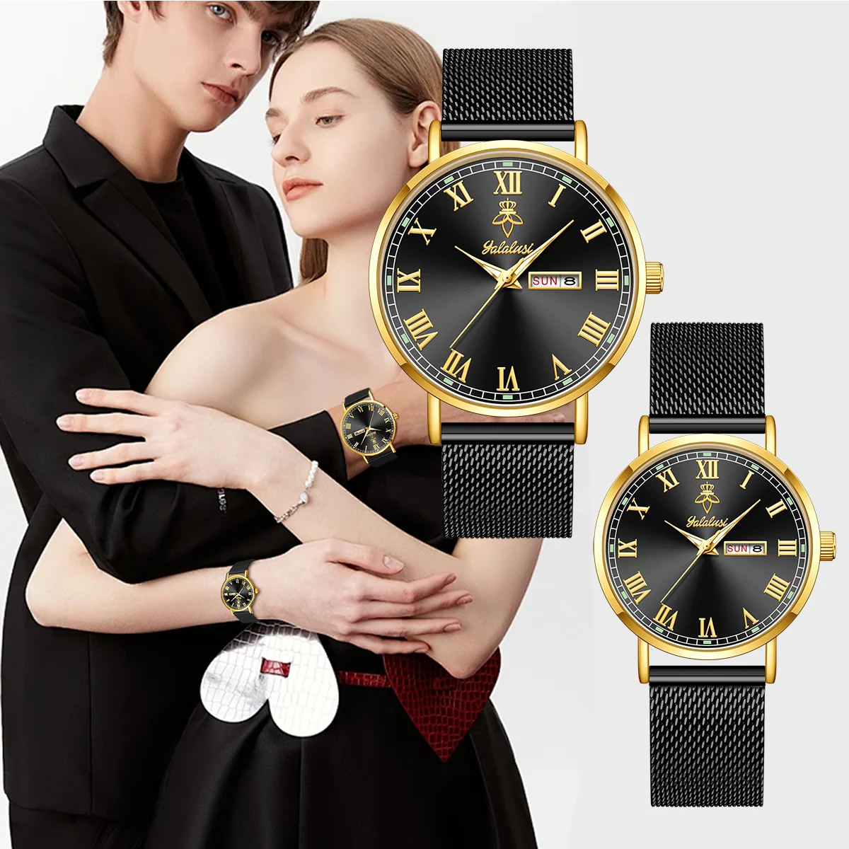 Stylish, Retro, and Minimalist Calendar Watches for Men and Women: Business, Commuting, and Couples' Watches—Perfect Gifts Reloj