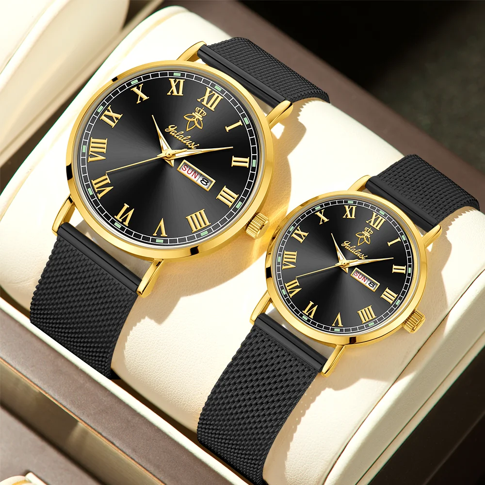 Stylish, Retro, and Minimalist Calendar Watches for Men and Women: Business, Commuting, and Couples' Watches—Perfect Gifts Reloj