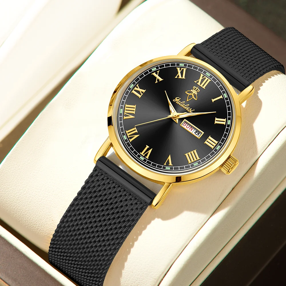 Stylish, Retro, and Minimalist Calendar Watches for Men and Women: Business, Commuting, and Couples' Watches—Perfect Gifts Reloj