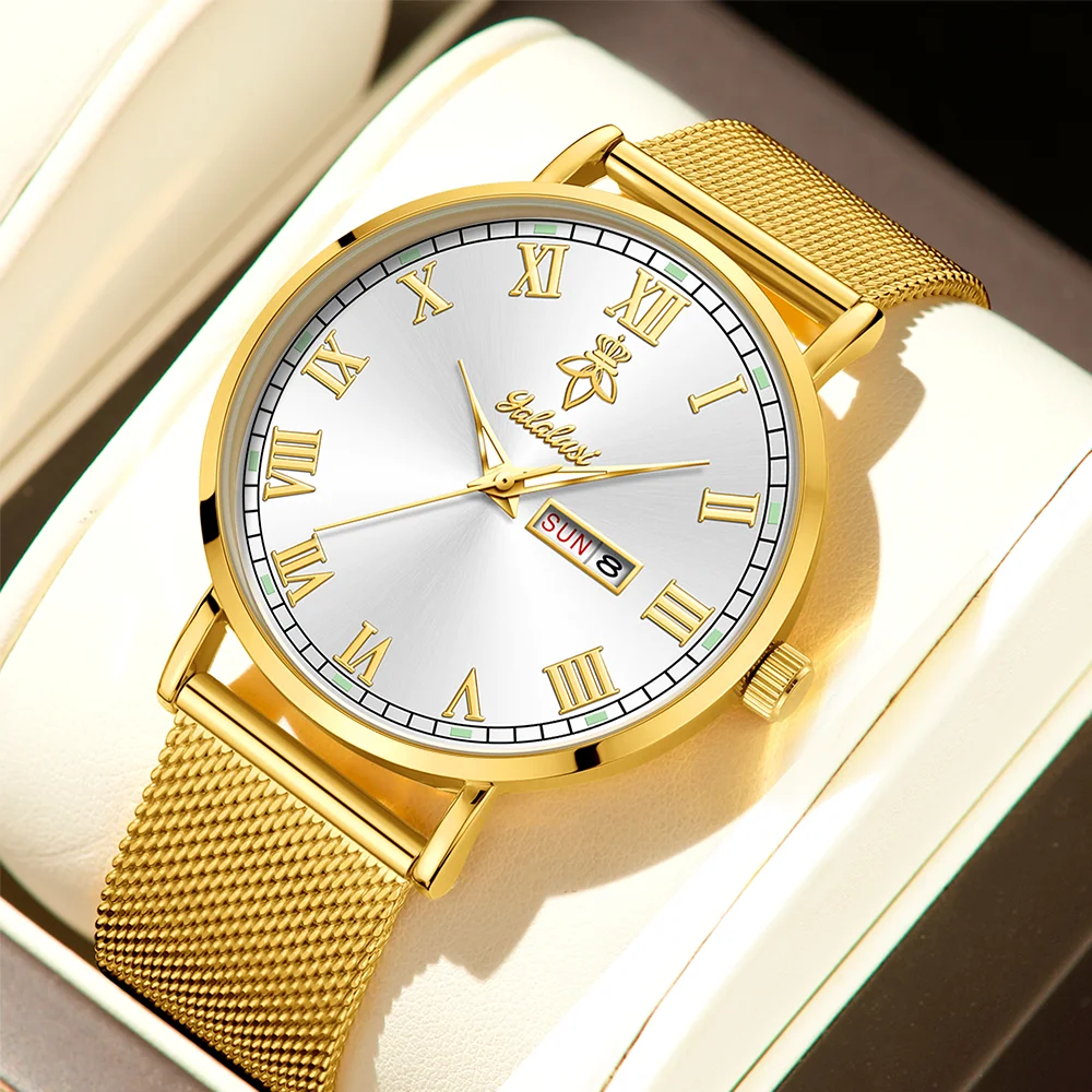 Stylish, Retro, and Minimalist Calendar Watches for Men and Women: Business, Commuting, and Couples' Watches—Perfect Gifts Reloj
