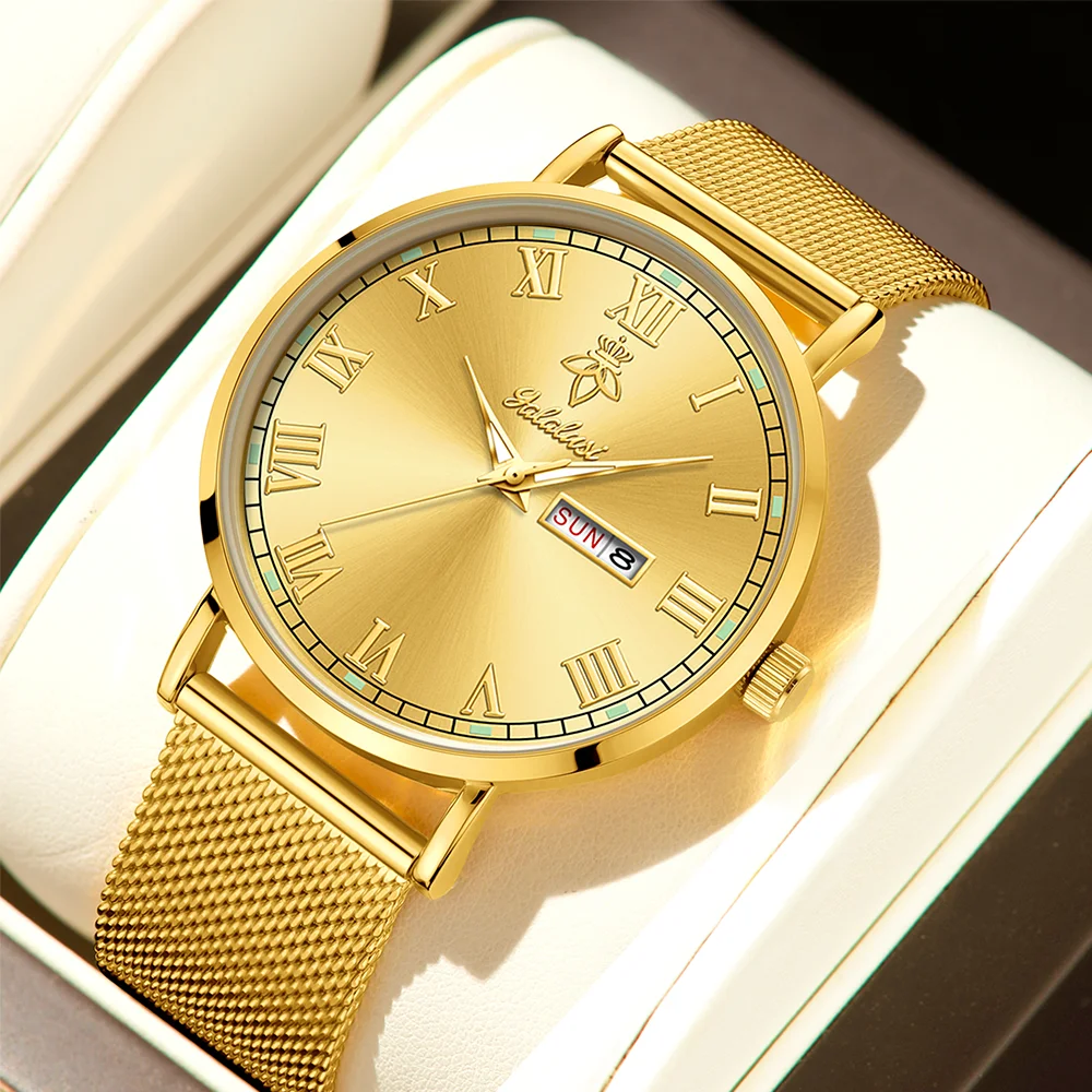 Stylish, Retro, and Minimalist Calendar Watches for Men and Women: Business, Commuting, and Couples' Watches—Perfect Gifts Reloj