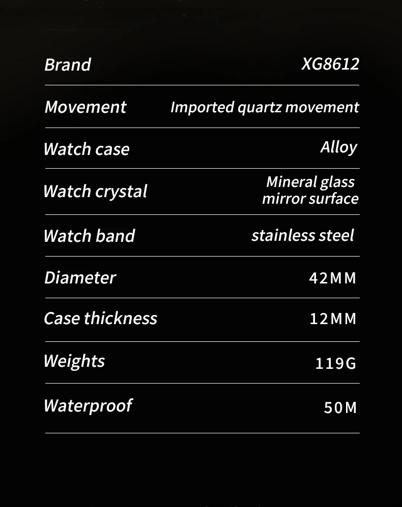 X-GEAR Top Luxury Fashion Ultra-Thin Men Watch Quartz Dragon Pattern Luminous Gold Color Stainless Steel Band Classics Men Watch