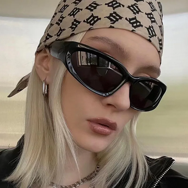 Y2k Classic Punk Wrap Around Vintage Sunglasses Women Men Luxury Brand Designer Sun Glasses Fashion Sport Eyewear Goggles