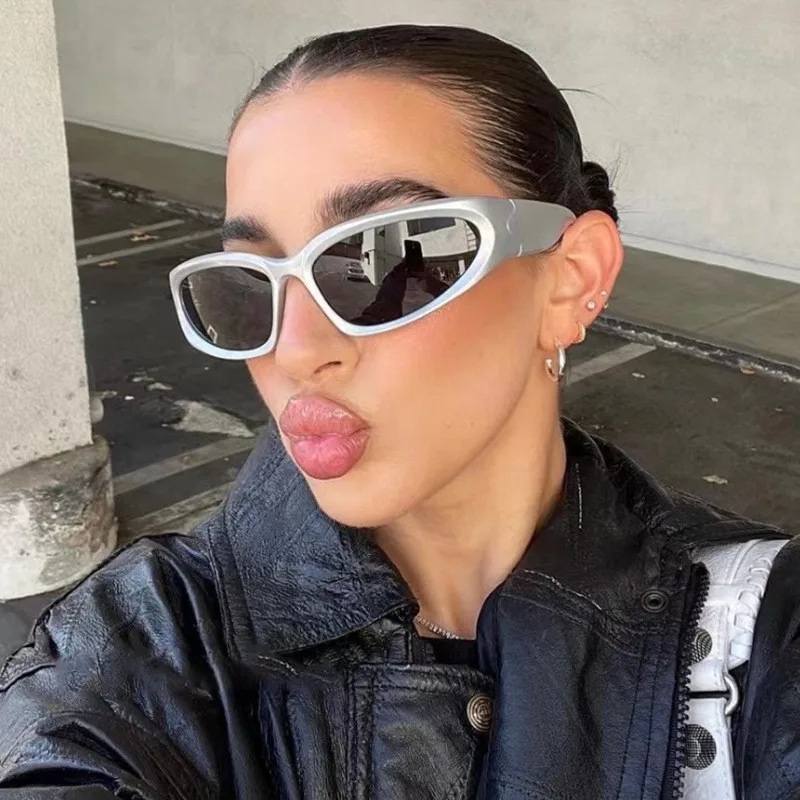 Y2k Classic Punk Wrap Around Vintage Sunglasses Women Men Luxury Brand Designer Sun Glasses Fashion Sport Eyewear Goggles