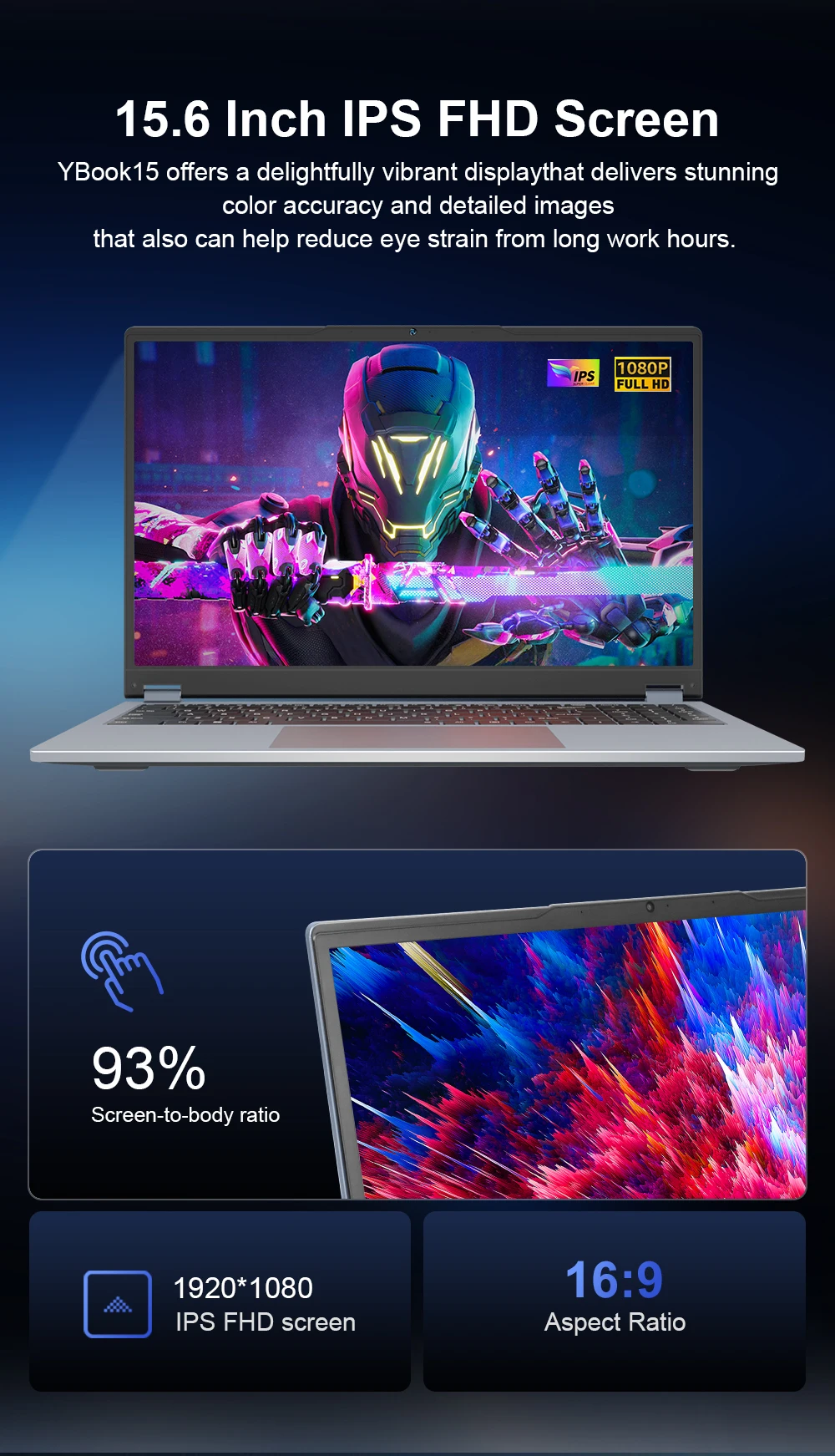 Ninkear YBook 15 Laptop 2 in 1 16GB RAM 512GB SSD 15.6 Inch Full HD Display AMD Ryzen 3 3250U Windows 11 Backlit Keyboard 360° Touchscreen 2 in 1 Convertible Notebook for Business Home Office Study and Everyday Multitasking