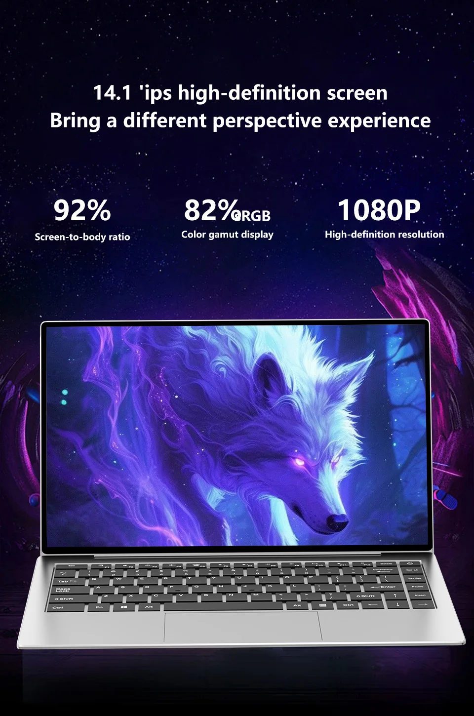 Portable Laptop Intel 4405U 14.1 inch 16GB LPDDR3 RAM 512GB 1TB 2TB SSD Windows 11 Pro Notebook Wifi6 IPS 1080P Notebook PC