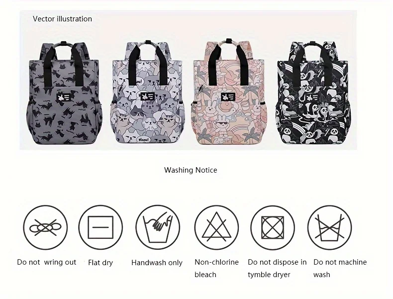 15.6 Inch Business Cartoon Backpack, Conference Travel Bag, Student Schoolbag, Multifunctional Laptop Bag, Backpacks
