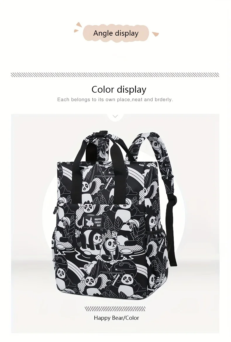 15.6 Inch Business Cartoon Backpack, Conference Travel Bag, Student Schoolbag, Multifunctional Laptop Bag, Backpacks