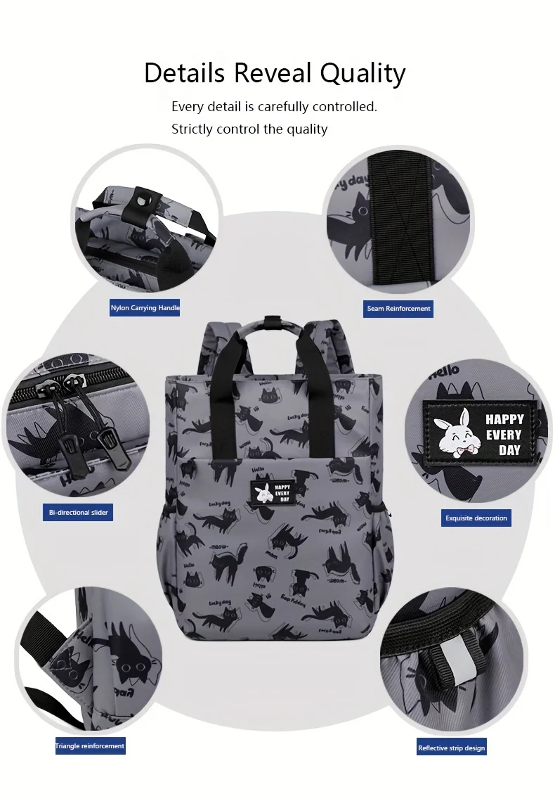 15.6 Inch Business Cartoon Backpack, Conference Travel Bag, Student Schoolbag, Multifunctional Laptop Bag, Backpacks