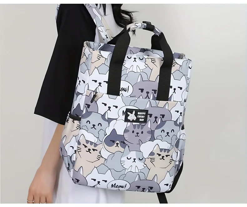 15.6 Inch Business Cartoon Backpack, Conference Travel Bag, Student Schoolbag, Multifunctional Laptop Bag, Backpacks