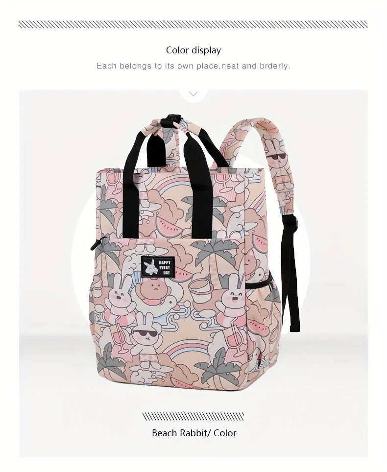 15.6 Inch Business Cartoon Backpack, Conference Travel Bag, Student Schoolbag, Multifunctional Laptop Bag, Backpacks