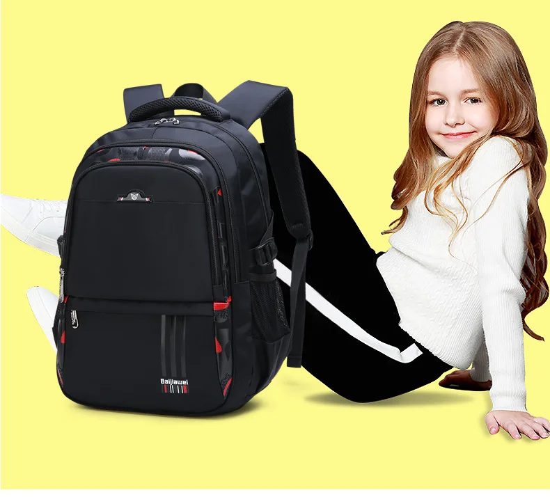 NEW Children Orthopedics School Bags Kids Backpack In Primary Schoolbag For Teenager Boys Waterproof Backpacks Book Bag Mochila