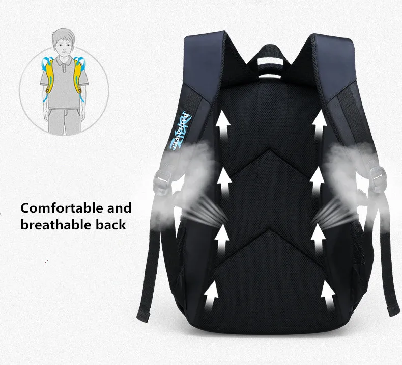NEW Children Orthopedics School Bags Kids Backpack In Primary Schoolbag For Teenager Boys Waterproof Backpacks Book Bag Mochila