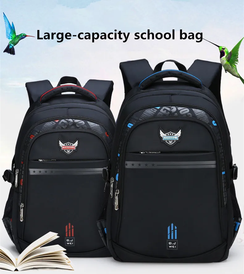 NEW Children Orthopedics School Bags Kids Backpack In Primary Schoolbag For Teenager Boys Waterproof Backpacks Book Bag Mochila