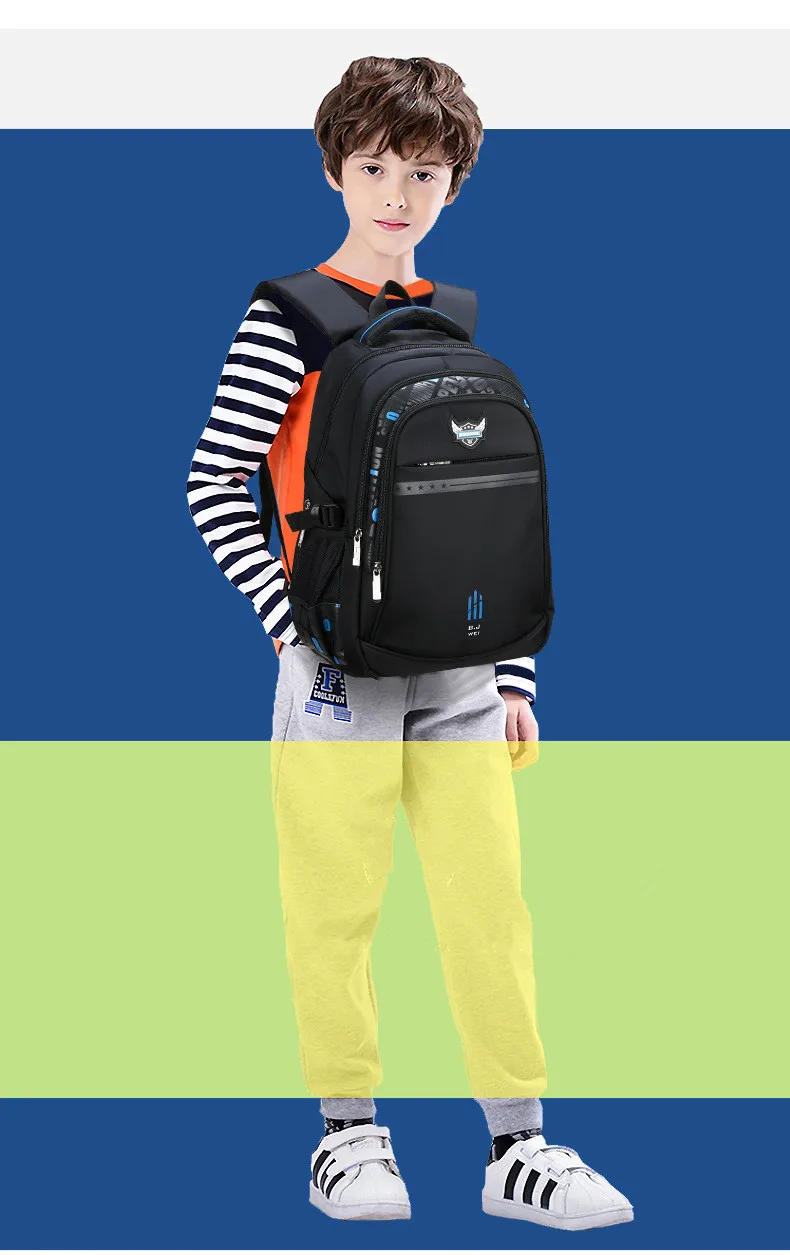 NEW Children Orthopedics School Bags Kids Backpack In Primary Schoolbag For Teenager Boys Waterproof Backpacks Book Bag Mochila