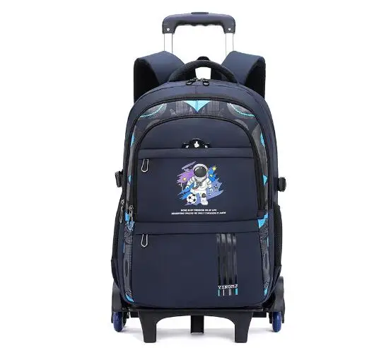 Children School Wheeled Backpack for boys School Trolley Bag Rolling Backpack bag for Boys Primary Student Schoolbags on Wheels